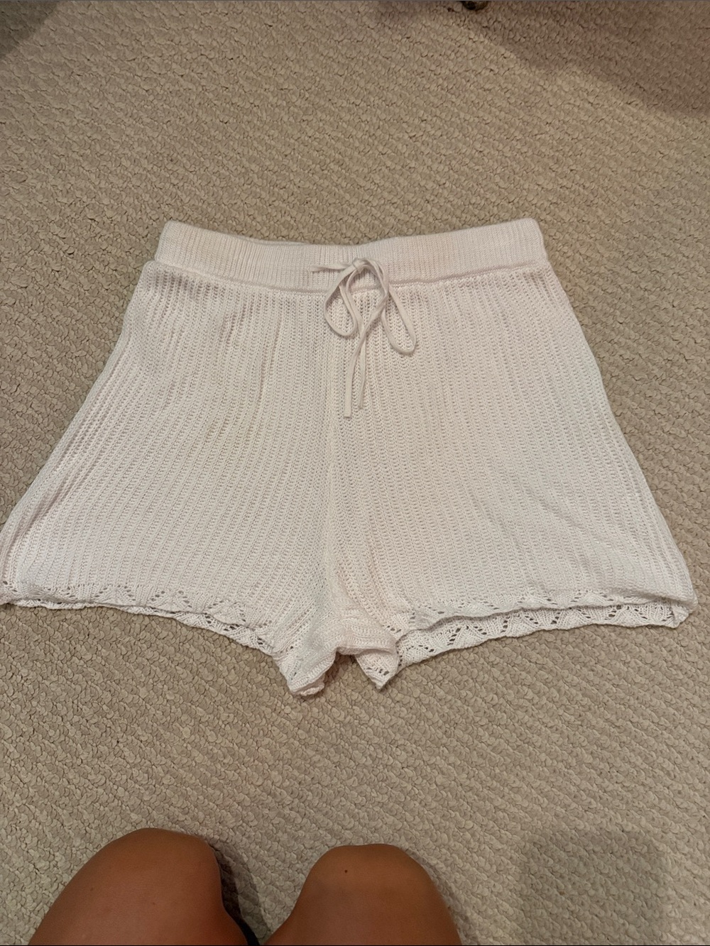 Wild Fable Shorts Womens Small White Sweater Pull On Breathable